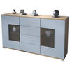 SIDEBOARD Grömitz Denim matt - Pastellblau, Holzwerkstoff (138.5/75.5/35cm) - Vladon