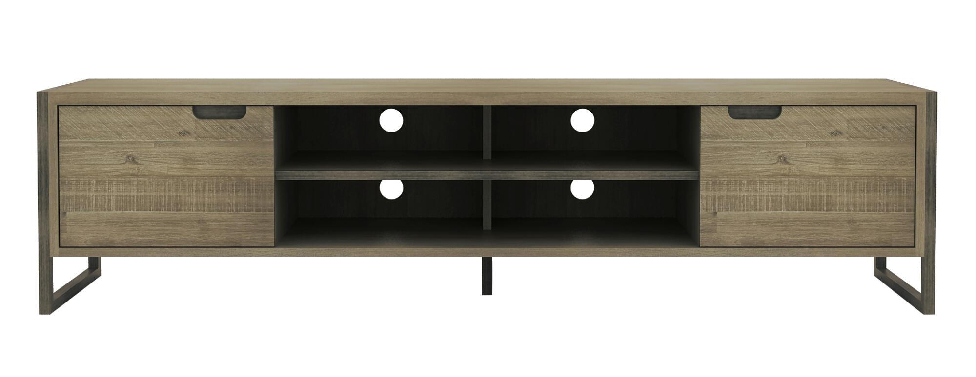 TV-LOWBOARD FLOW Beige 200x45x50 cm - Beige, Holz (200/50/45cm) - FURNLUX
