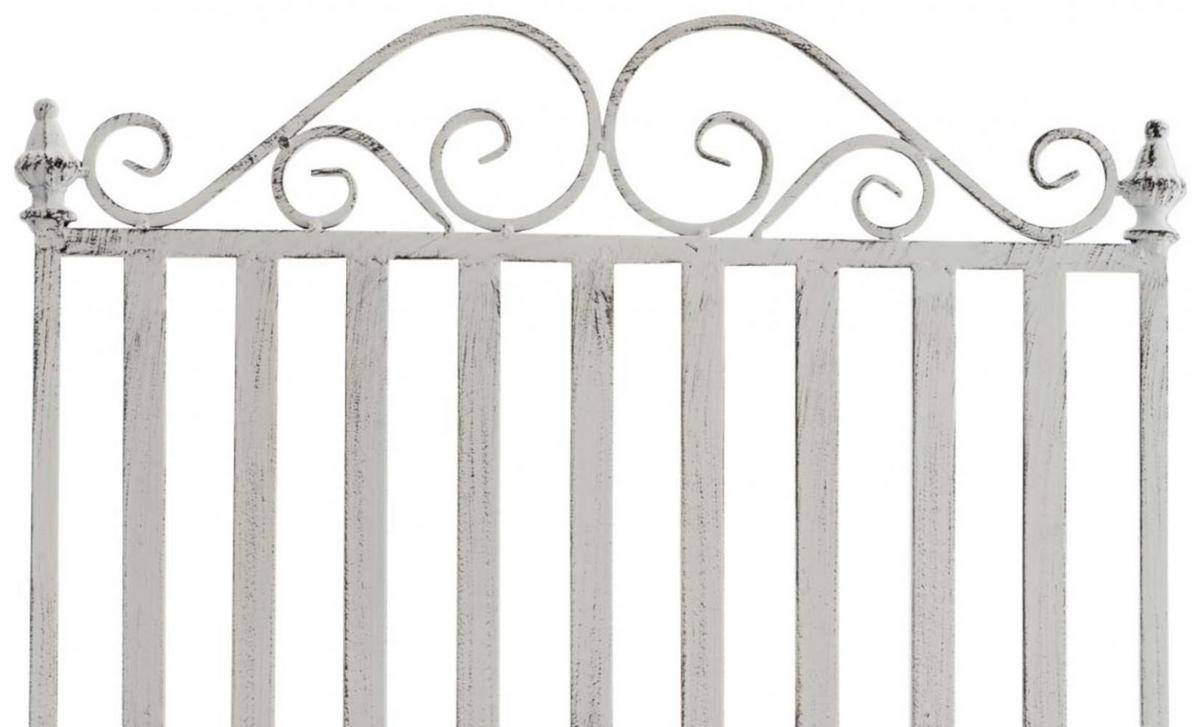 GARTENSCHAUKELSTUHL 2er Set Metall Antik Weiß - Weiß, Metall (56/94/90cm) - CLP