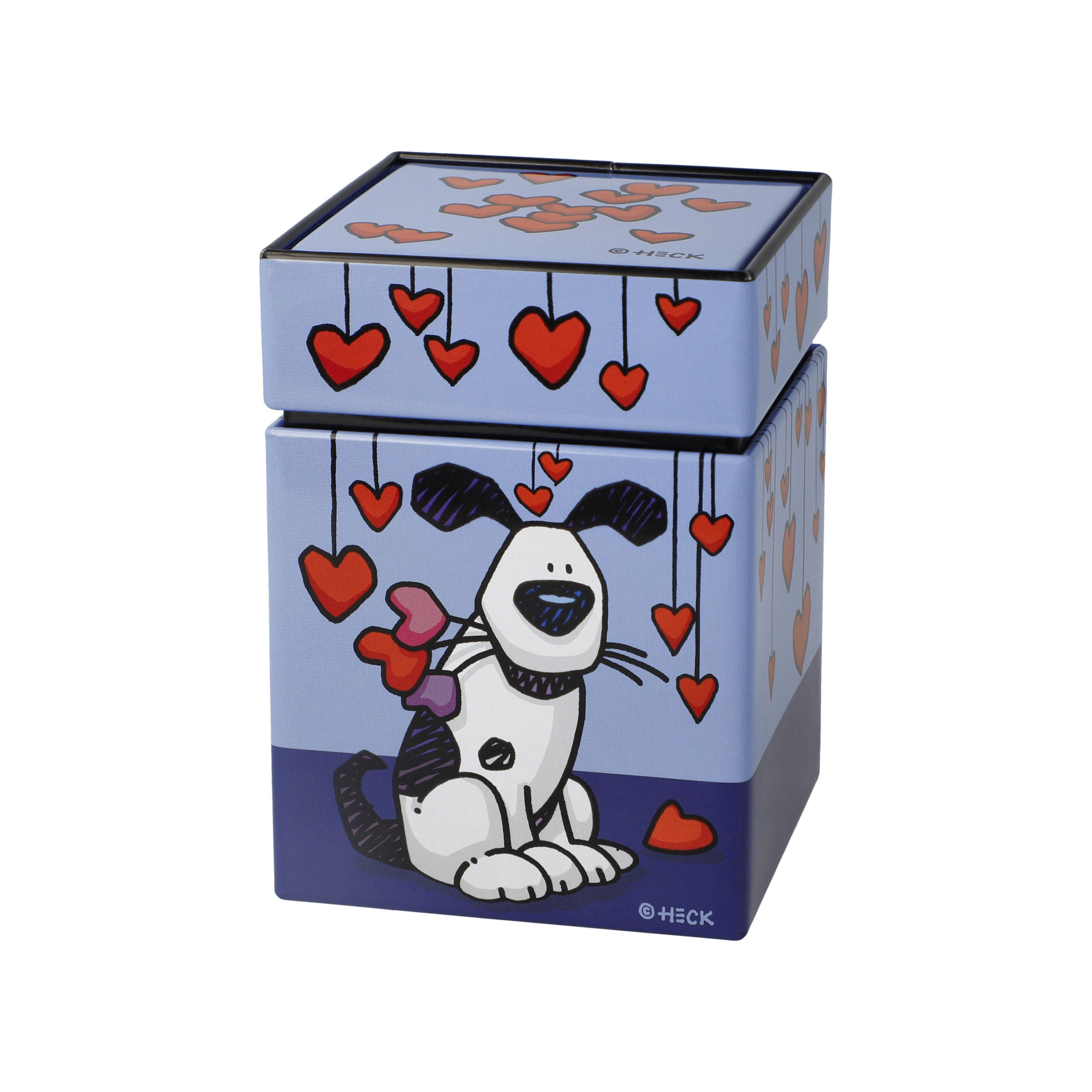 TEEDOSE Ed Eck- Love Dog, Pop Art, Metall, Bunt, 600 ml - Multicolor, Metall (7.5/11/7.5cm) - Goebel