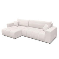 ECKSOFA Anabel Max Mit Schlaffunktion - Weiß, Holzwerkstoff/Textil (278/145cm) - Fun Möbel