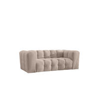 SOFA 2-Sitzer, Komfort, BALOO, Stoff Schenille, Beige - Beige, Holz (196/75/106cm) - Kaiser Möbel
