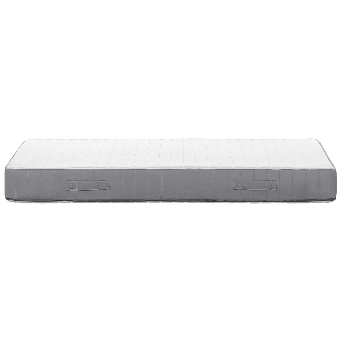 MEMORYSCHAUM-TASCHENFEDERKERNMATRATZE H2/3 Mittel 90/200 cm Breez - Weiß, Textil (90/200cm) - Beliani
