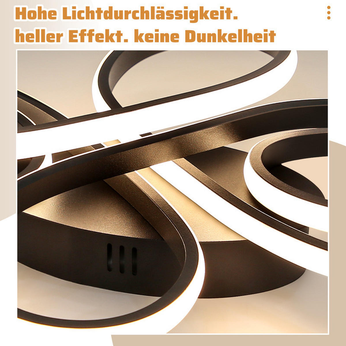 LED-DECKENLEUCHTE Fields II 40/26.5/3.5cm - Schwarz, Metall (40/26.5/3.5cm) - Nettlife