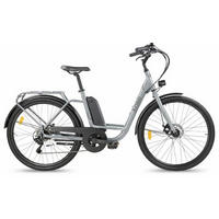 CITY E-BIKE 26" Town Compact grau - Grau, Metall (125cm) - LLOBE