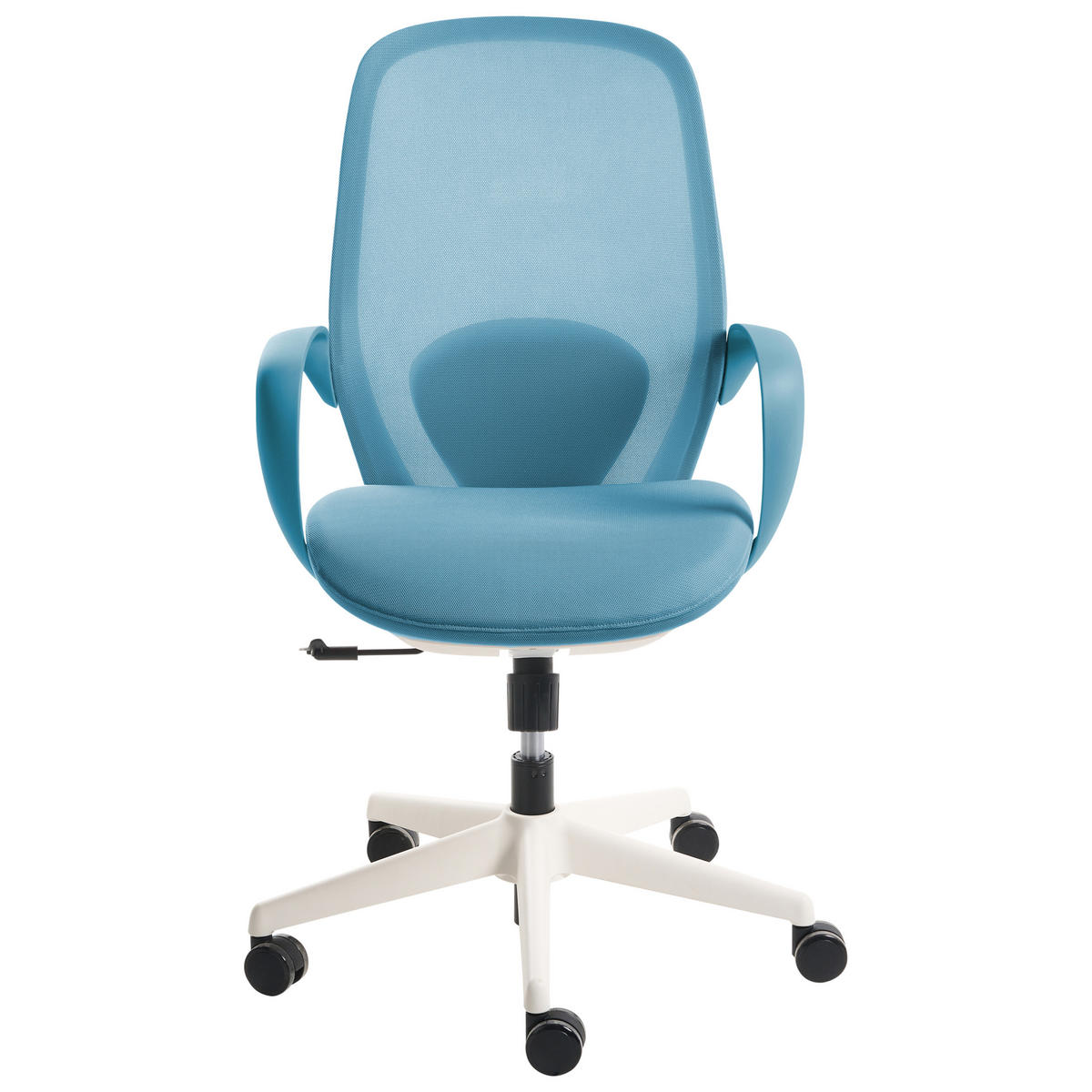 BÜROSTUHL Blau Foama - Blau, Textil (70/94/70cm) - Beliani