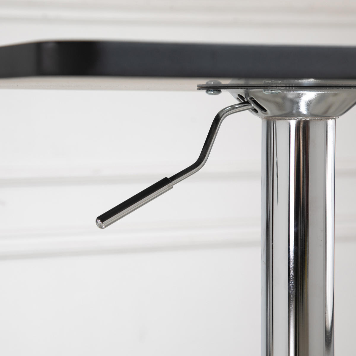 BARTISCH Höhenverstellbar Stehtisch mit Drehbar Tischplatte für Wohnzimmer - Schwarz, Holzwerkstoff (60/91/60cm) - HOMCOM