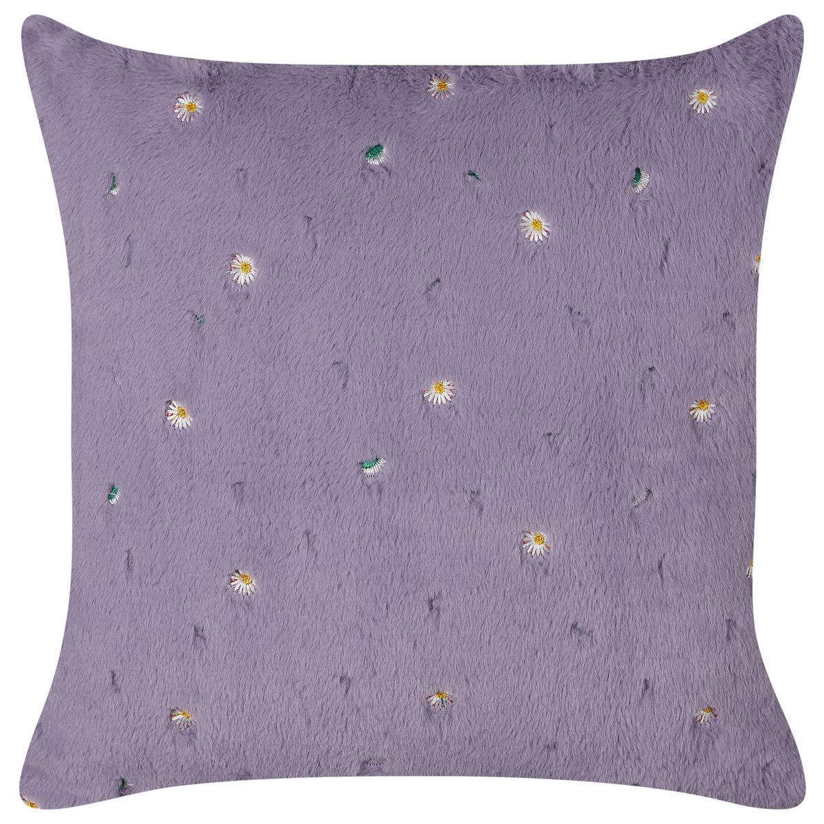 DEKOKISSEN 2er-Set Violett 45/45 cm Lavatera - Violett, Textil (45/45cm) - Beliani