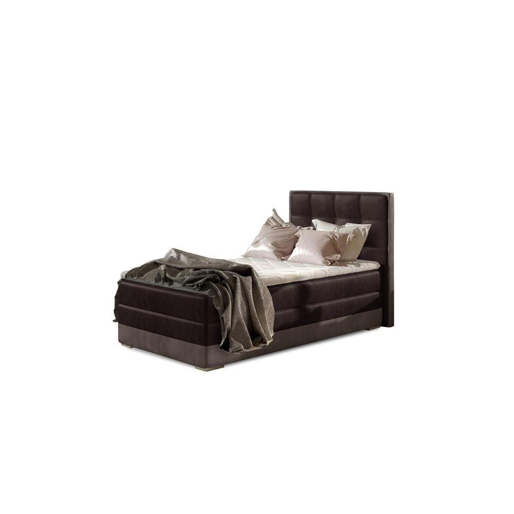BOXBETT Aster 90x200 cm Bonellfederkern inkl - Braun, Holz/Textil (90/200cm) - Best For Home