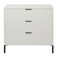 KOMMODE Erna 81x45x82 Kreidegrau matt Lack - Hellgrau, Holzwerkstoff (81/82/45cm) - 58aufmkessel
