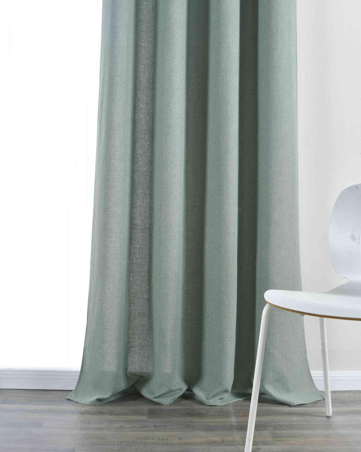 VORHANG 2ER SET »Essen« HxB 245x145 cm Grün - Grün, Textil (145/245cm) - Gardinenbox
