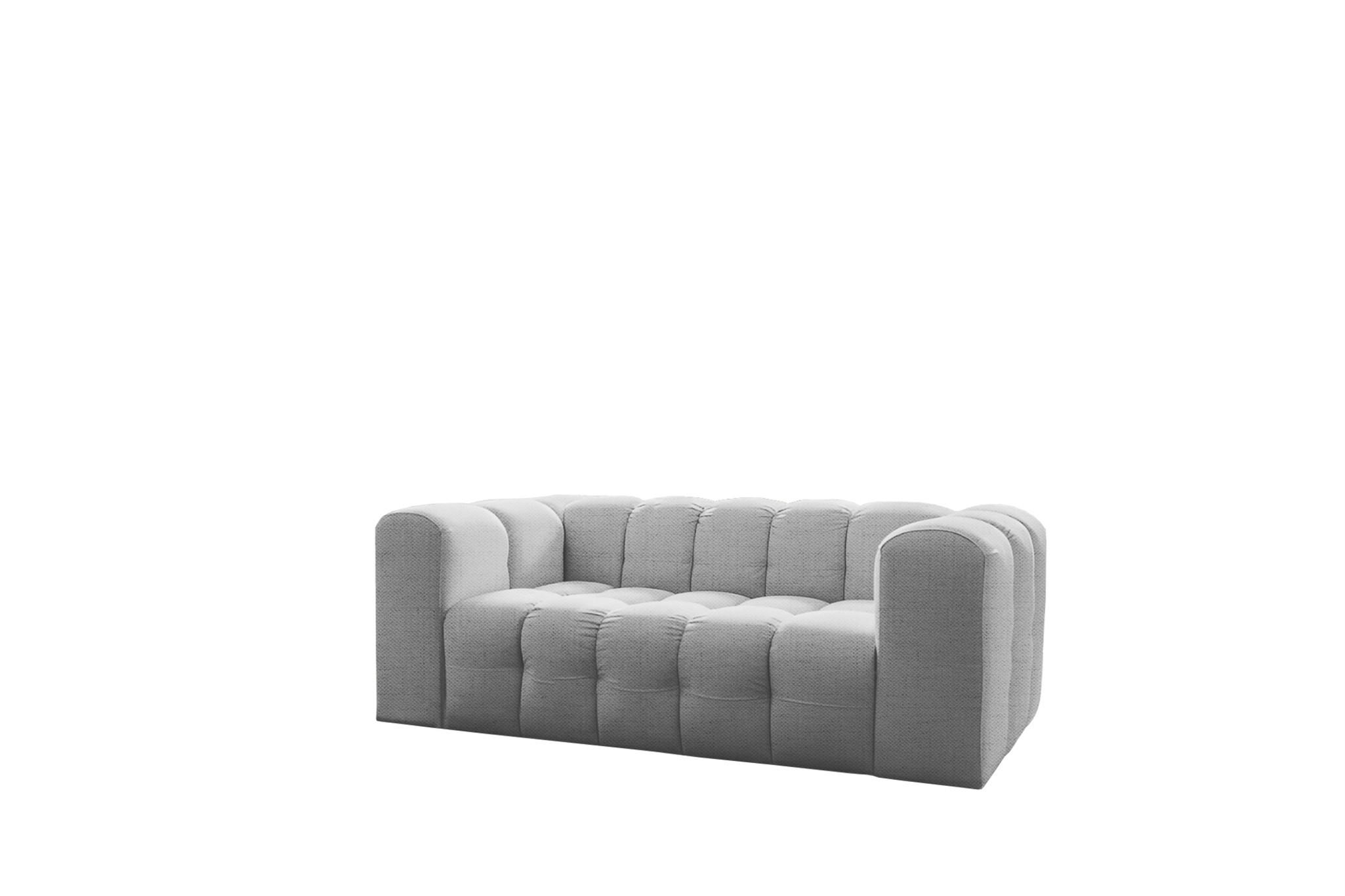Fun Möbel Sofa Hellgrau 200x75x106 cm