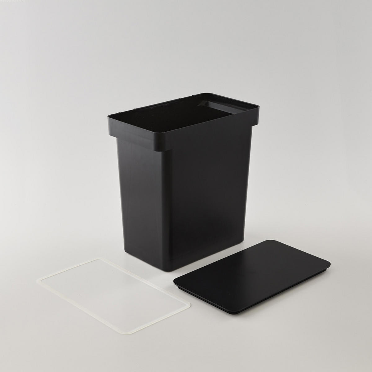 ABFALLEIMER Tower 5428 42,5/41/24 cm - Schwarz, Kunststoff (41/42.5/24cm) - Yamazaki