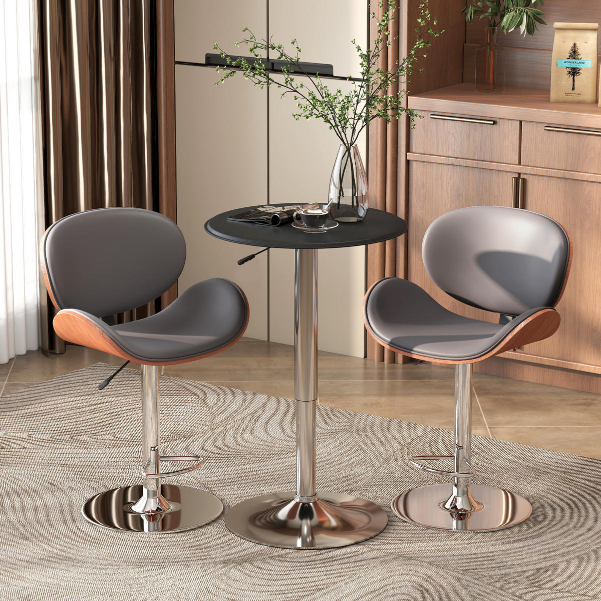 BARTISCH Schwarz 63.0/63.0/93.0cm - Schwarz, Metall (63/63/93cm)