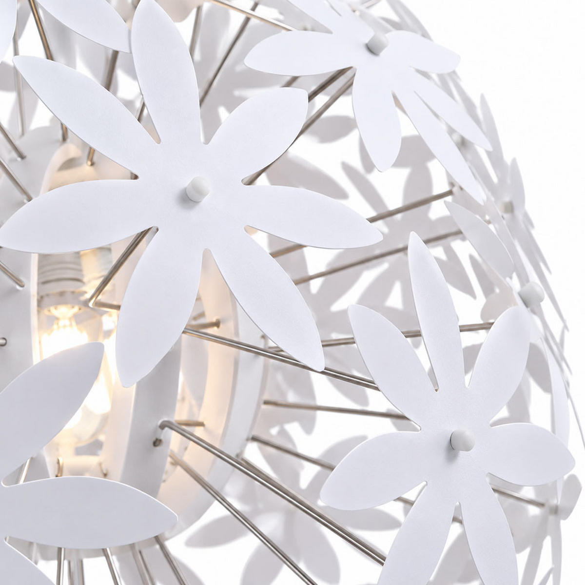 LED HÄNGELEUCHTE Stella Weiß - Weiß, Kunststoff (60/60/150cm) - Globo Lighting