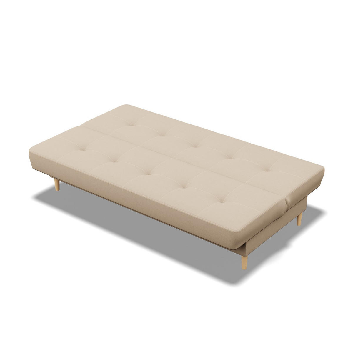 SOFA 3-SITZER MIT SCHLAFFUNKTION AVENTO Beige - Beige, Textil (93/96/200cm) - Mebligo