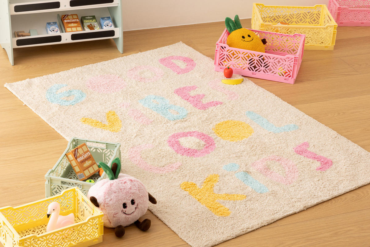 KINDERZIMMERTEPPICH getuftete Baumwolle Vibe 150/100/2 cm - Multicolor, Naturmaterialien (100/150cm) - Atmosphera for kids