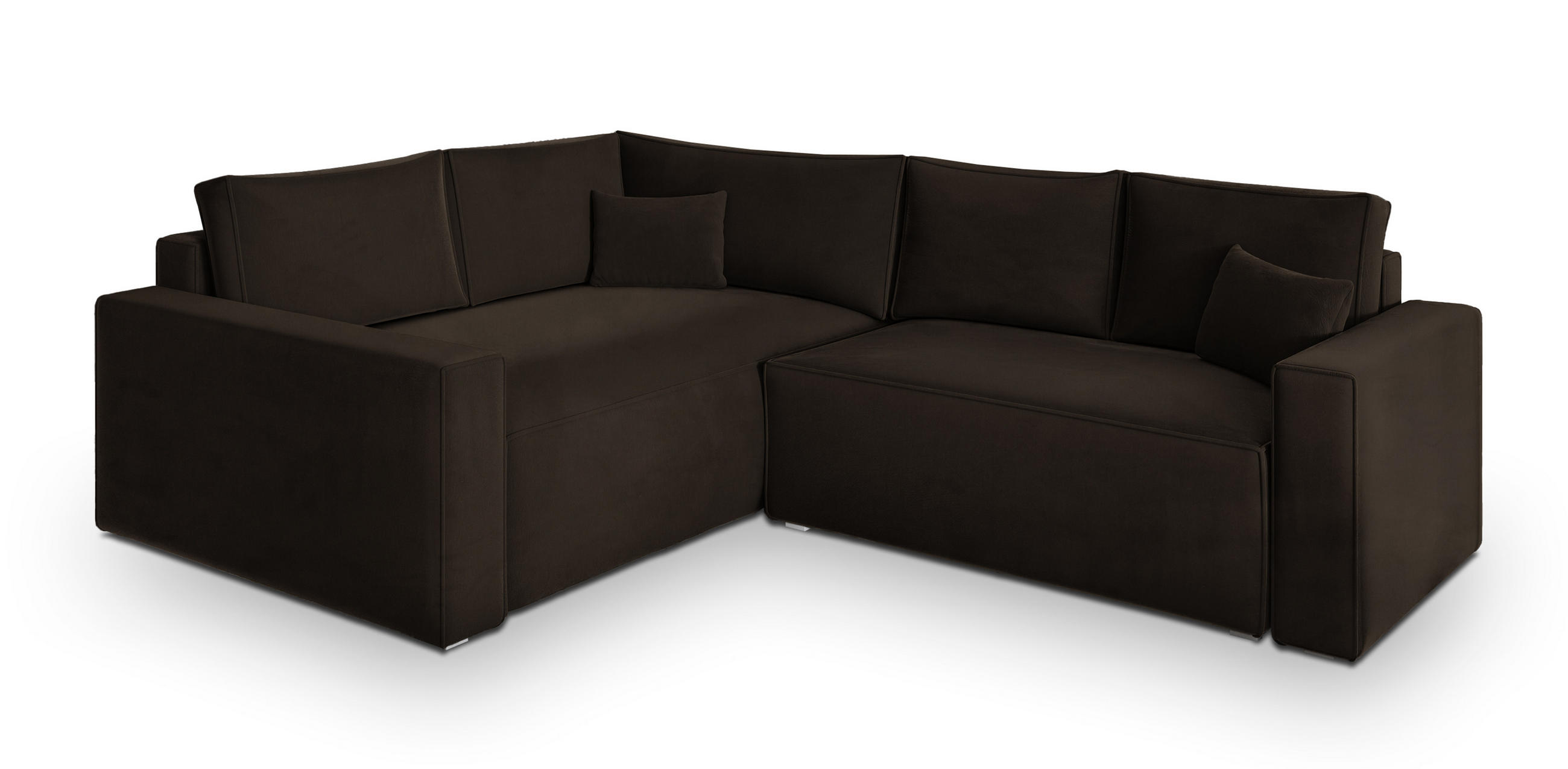 Masseno Ecksofa Braun 265x194 cm