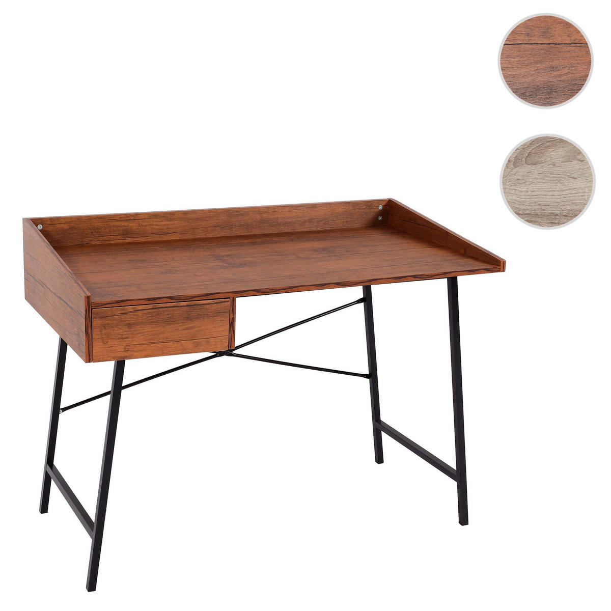 SCHREIBTISCH eckig Braun - Braun, Holz (60/114/98cm) - MCW