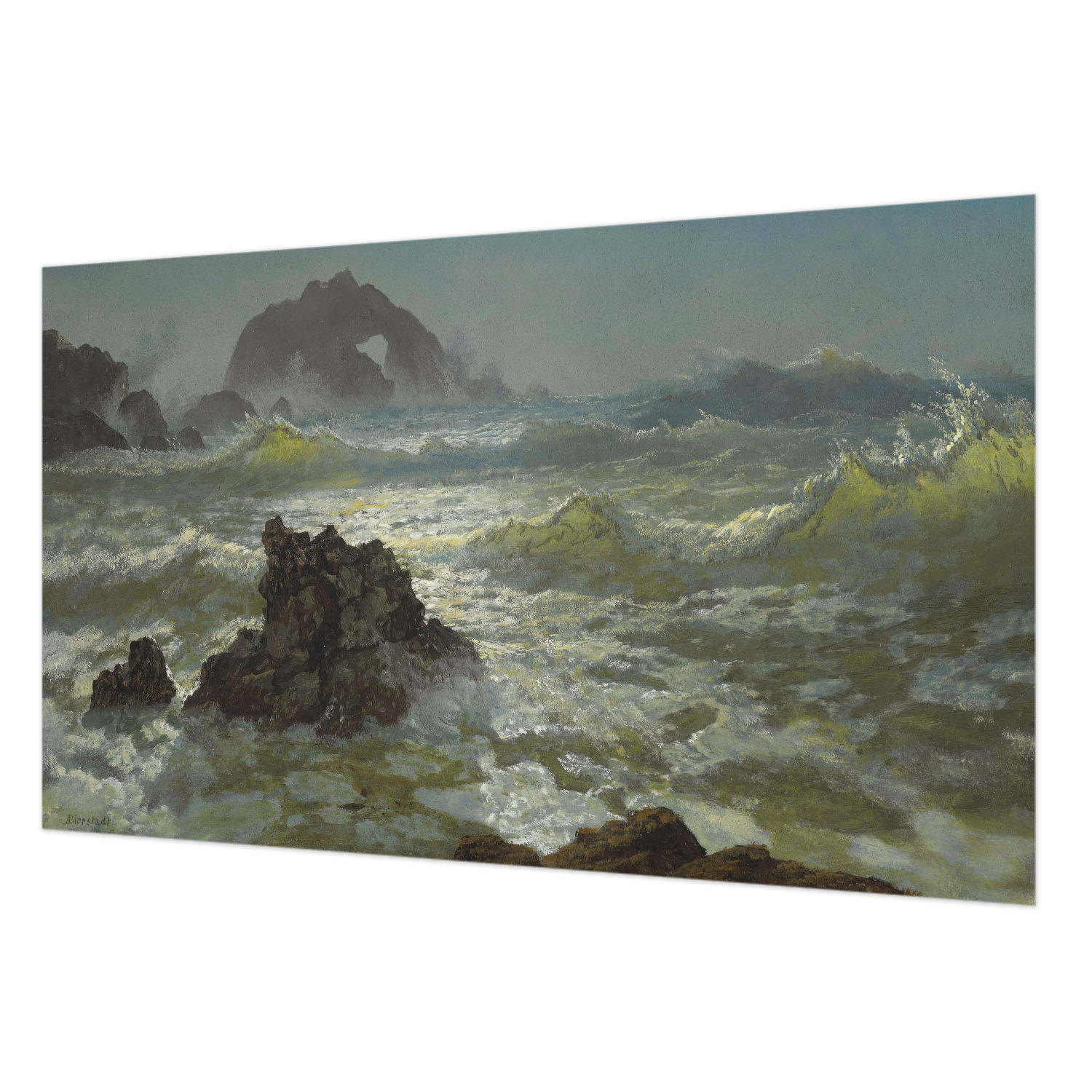 Wallfluent Fototapete Grau 416x254 cm