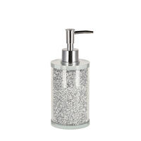 BADSPENDER Shinoso - Silberfarben, Glas (7.4/18.5/7.4cm) - home&you