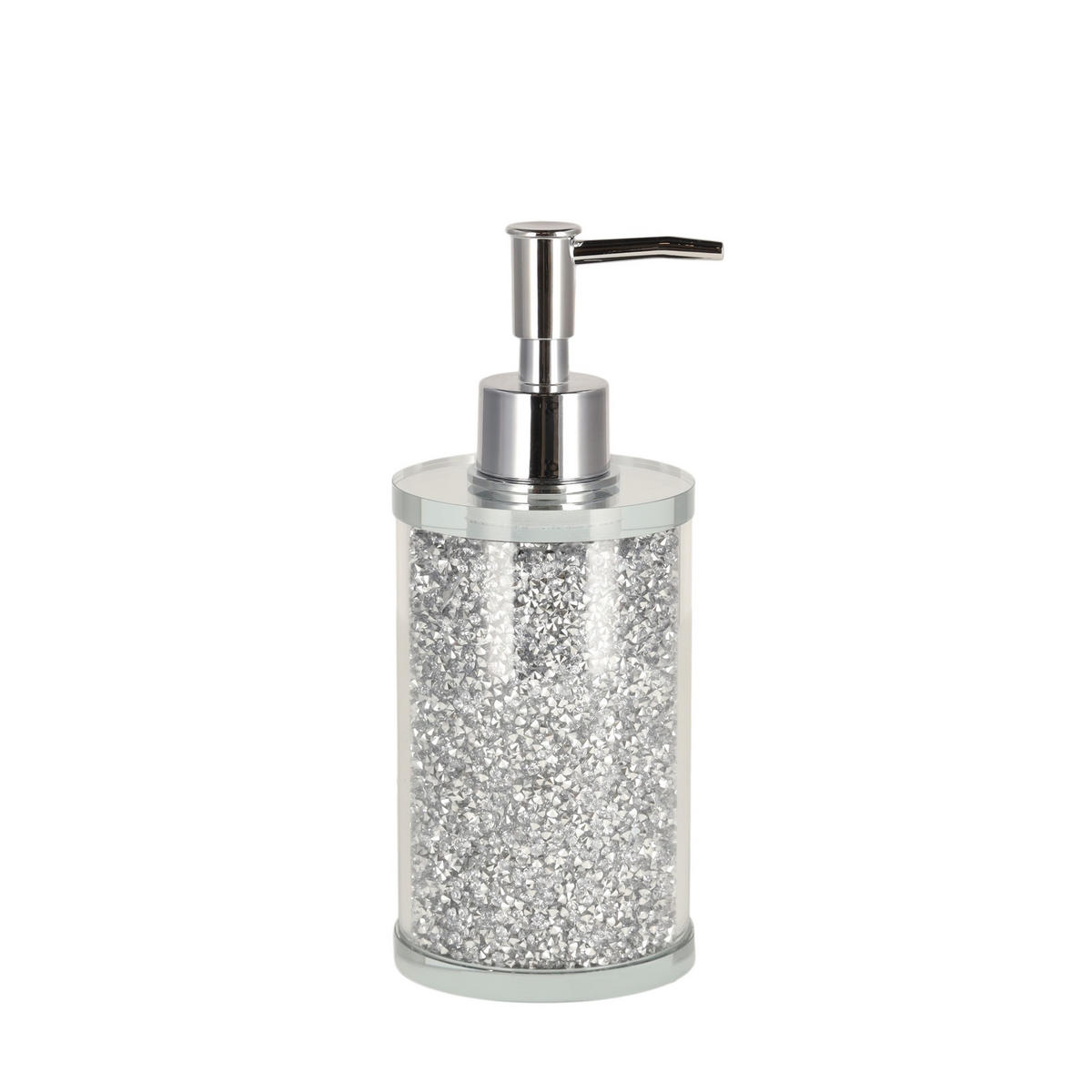 BADSPENDER Shinoso - Silberfarben, Glas (7.4/18.5/7.4cm) - home&you