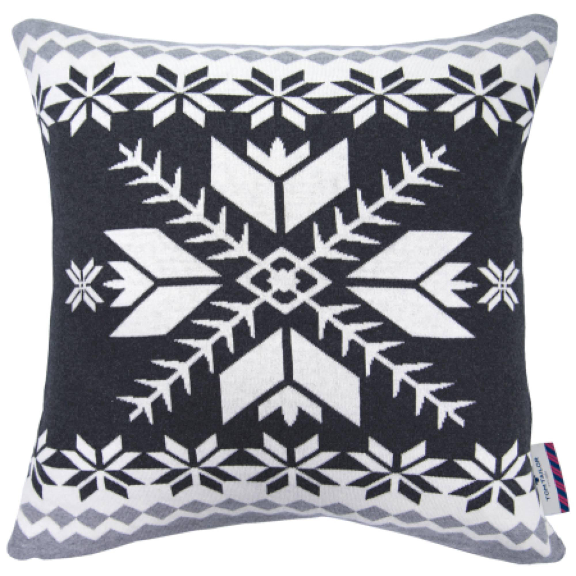 ZIERKISSENHÜLLE WEIHNACHTSKISSEN - Dunkelgrau, Textil (50/50cm) - Tom Tailor