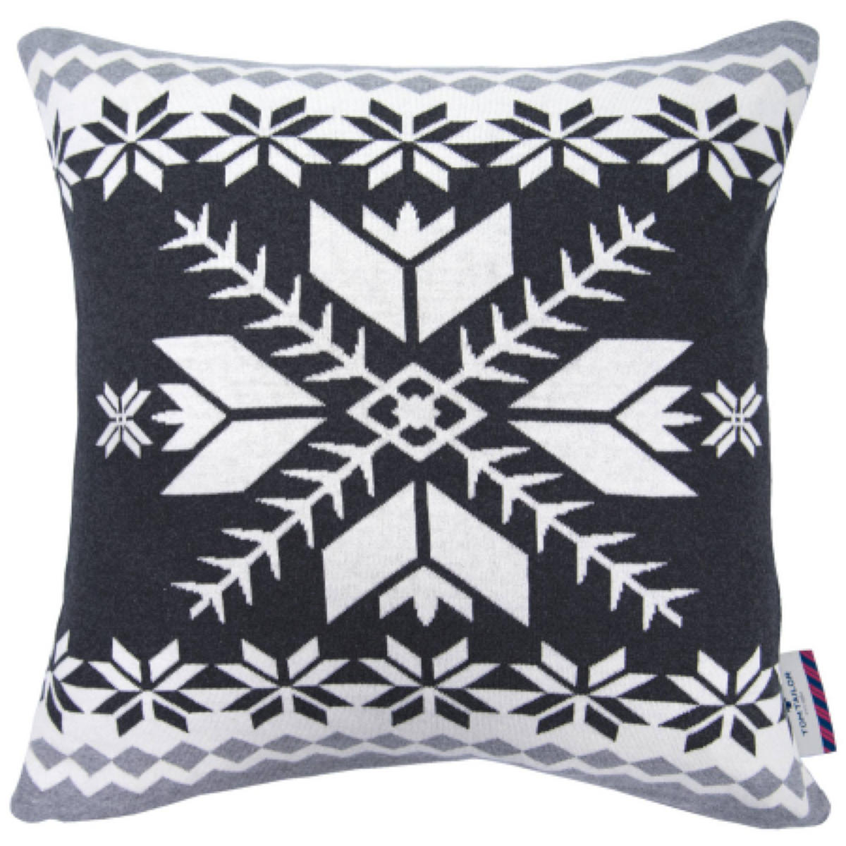 ZIERKISSENHÜLLE WEIHNACHTSKISSEN - Dunkelgrau, Textil (50/50cm) - Tom Tailor