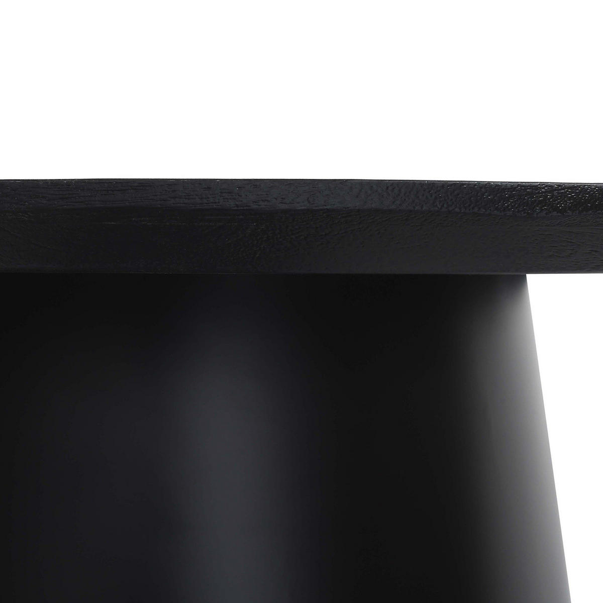 HOME24 Couchtisch Pehari - Schwarz/Akaziefarben, Holz/Metall (80/80/40cm) - home24