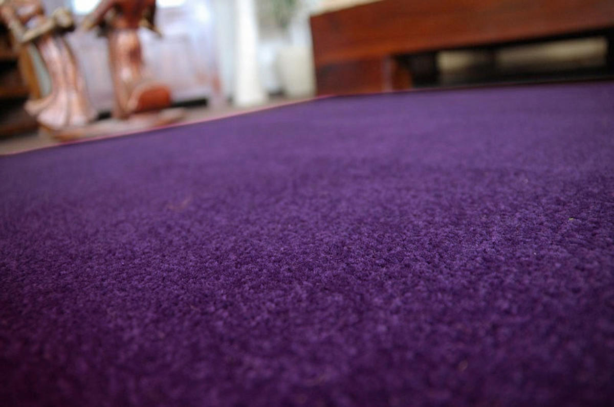 LÄUFERBODEN ETON 100/150 cm - Lila, Textil (100/150cm) - rugsX