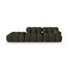 SOFA modular links Bellis aus 3D-Stoff Amazonasgrün 4 Sitzplätze - Waldgrün, Textil (94/70/282cm) - Micadoni