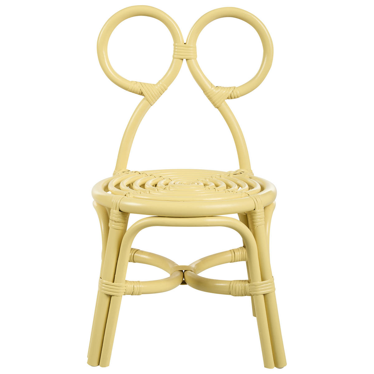 KINDERSESSEL Gelb Mirtia - Gelb, Naturmaterialien (34/59/28cm) - Beliani