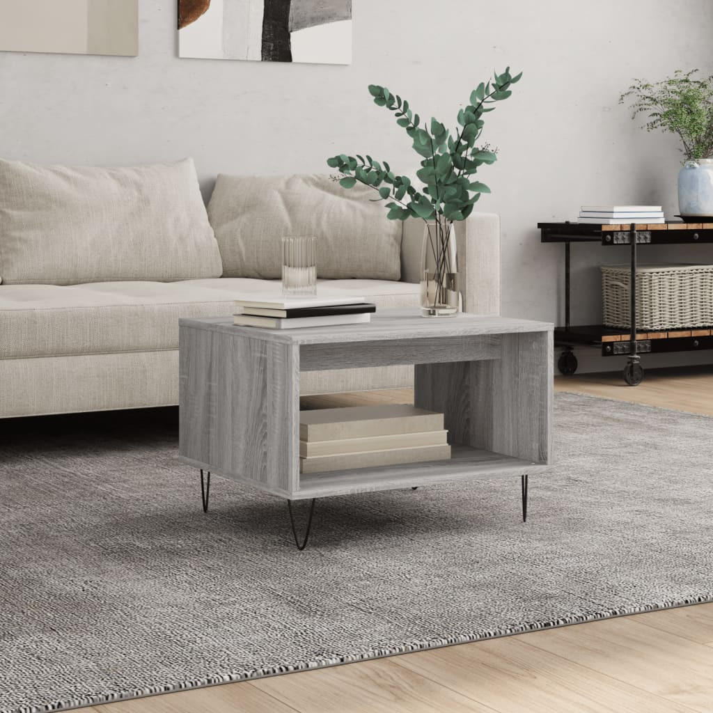 COUCHTISCH Grau Sonoma 60x50x40 cm Holzwerkstoff - Grau, Holzwerkstoff (50/60/40cm) - furnicato
