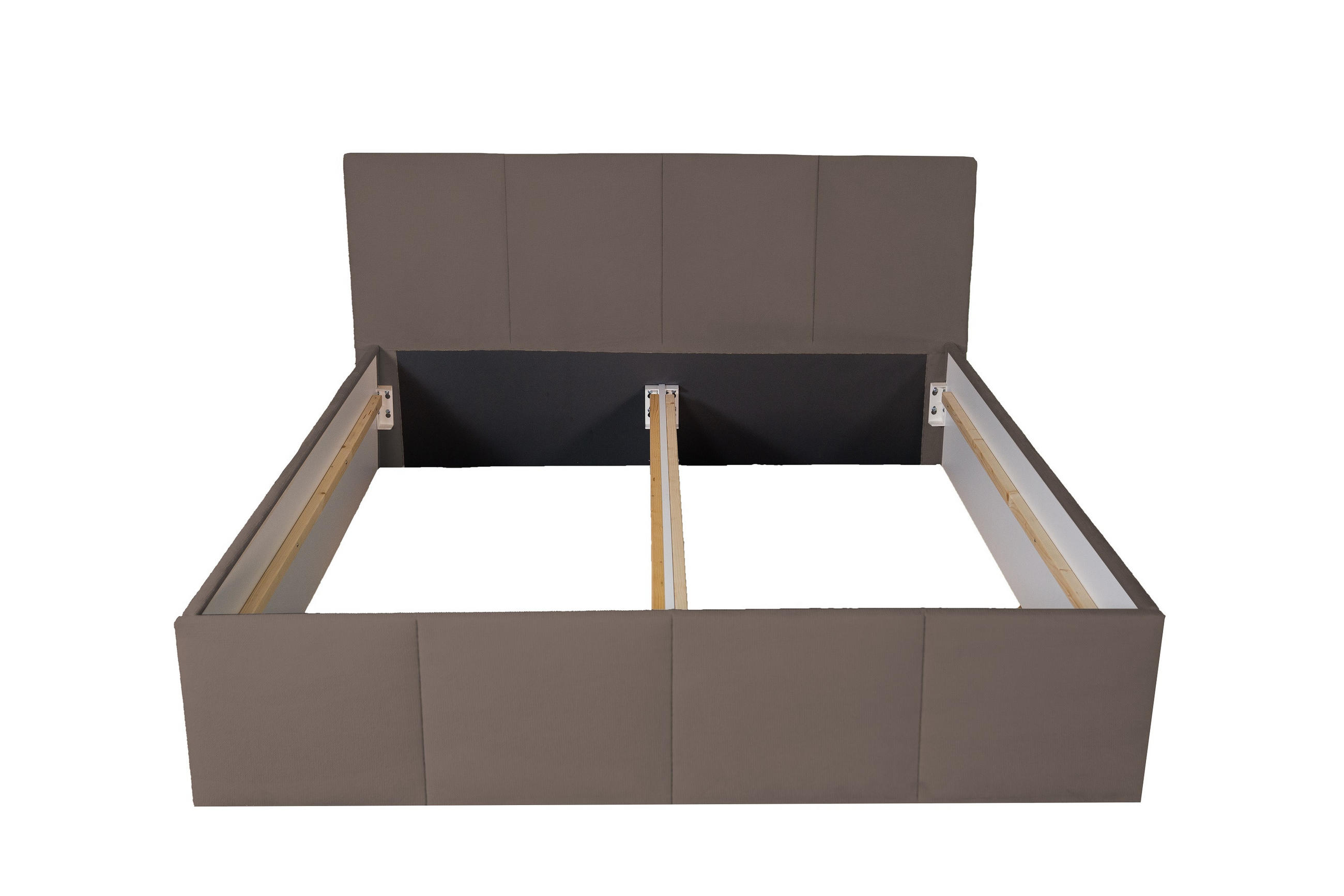 POLSTERBETT Dalas Sahara 160 x 200 x 40 cm Stauraum Ohne Matratze und Lattenrost - Sahara, Holz (160/200cm) - Halmon Schlafkomfort Betten 