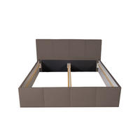 POLSTERBETT Dalas Sahara 140 x 200 x 40 cm Stauraum ohne hydraulische Funktion Mit hochwertiger Matratze H2 (bis 100 kg) und Lattenrost - Sahara, Holz (140/200cm) - Halmon Schlafkomfort Betten 