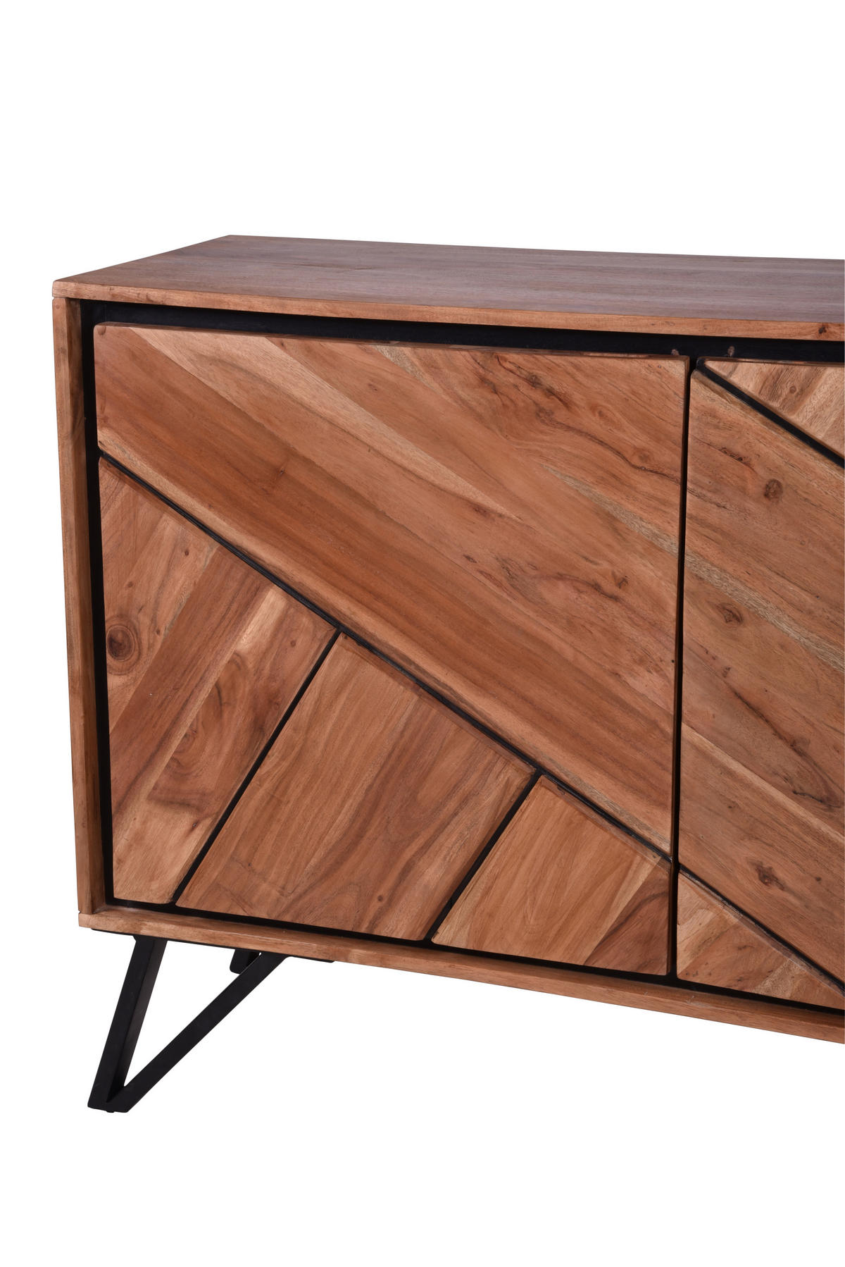 SIDEBOARD Ebba Akazienbraun 76x40x150cm - Akaziefarben, Holz (40/76/150cm) - DELUKE