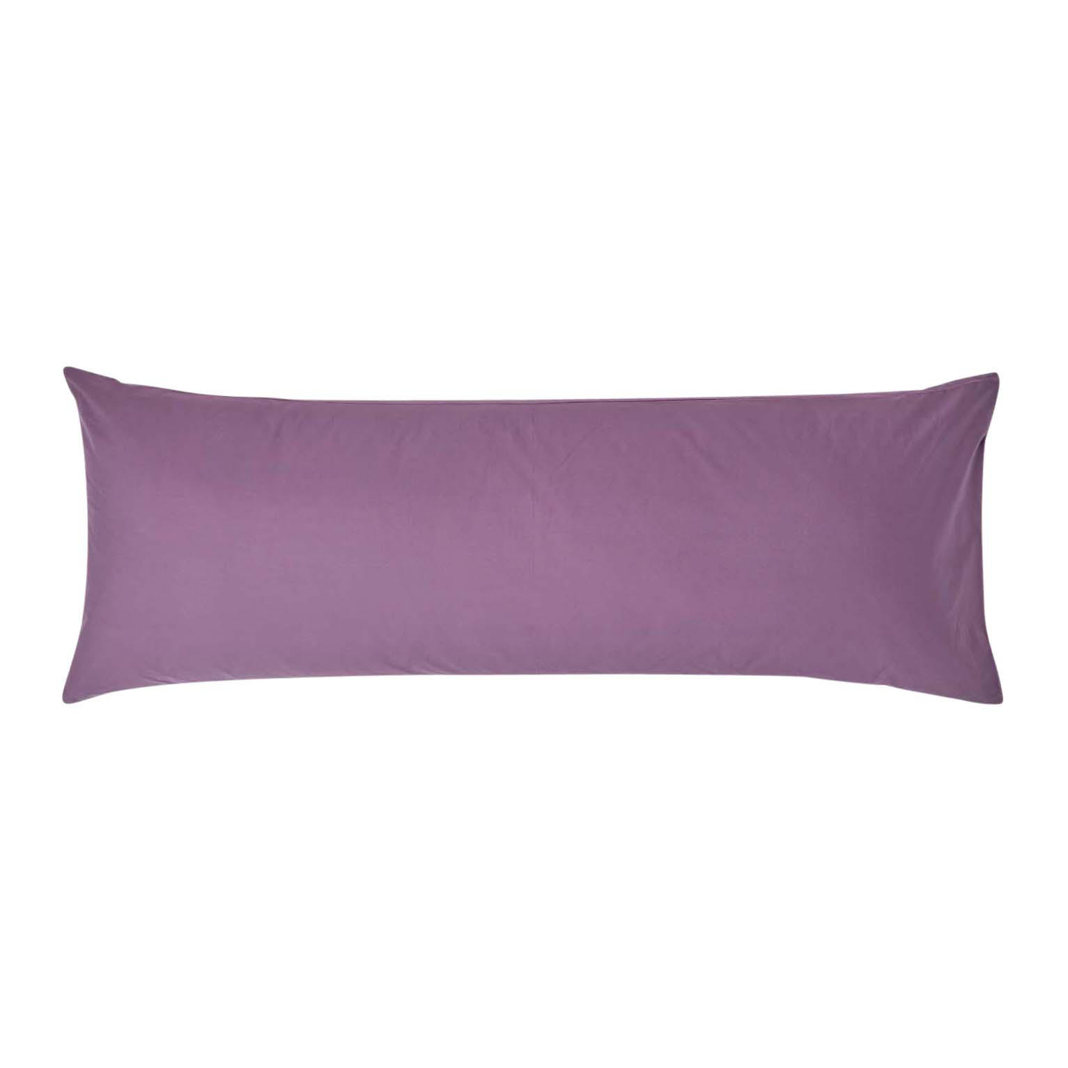 SEITENSCHLÄFERKISSENBEZUG Perkal, Fadendichte 200, 48/136 cm - Lila, Textil (50/140cm) - Homescapes