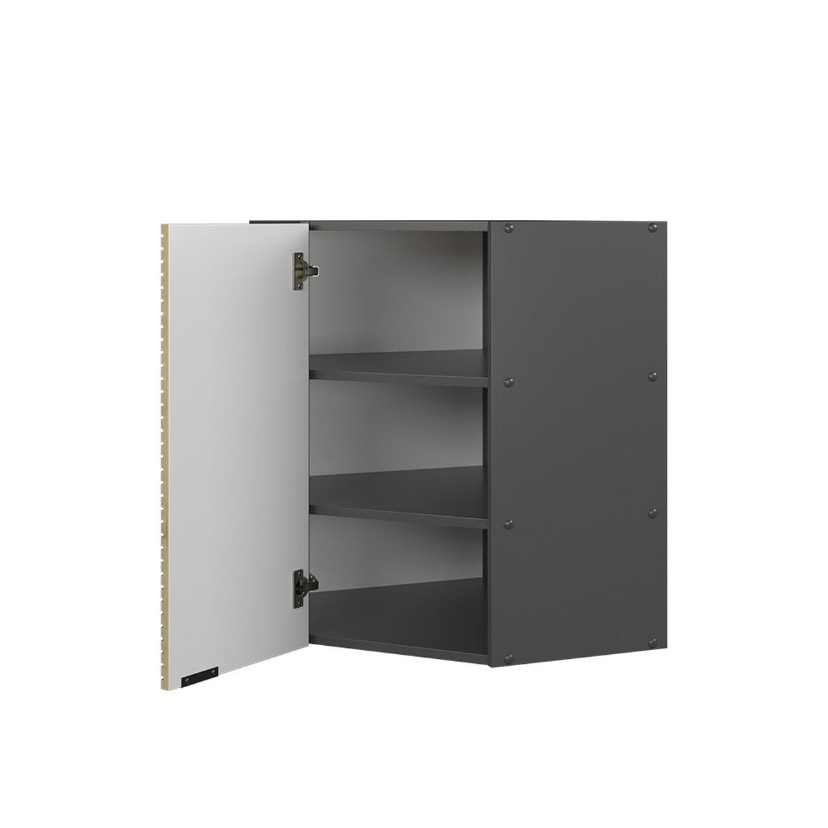 ROHOVÝ VĚŠÁK NA STĚNU Fame-Line Dubový panel - antracitová/barva dubu, kompozitní dřevo (57/72/34.1cm) - Vicco