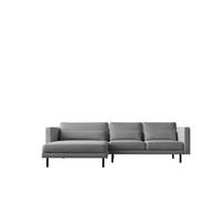 ECKSOFA L-form Dani Stoff Verita Stahl Links - Hellgrau, Holz (281/174cm) - Kaiser Möbel