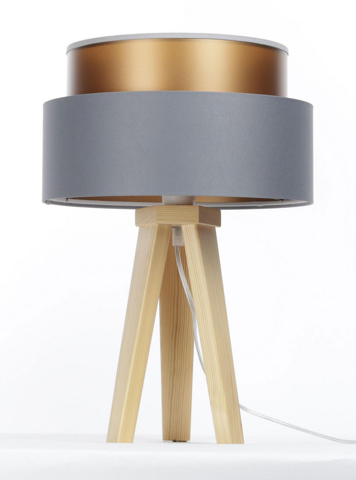 TISCHLAMPE Grau 30/45 cm - Braun, Kunststoff (30/0.7/45cm) - ONZENO