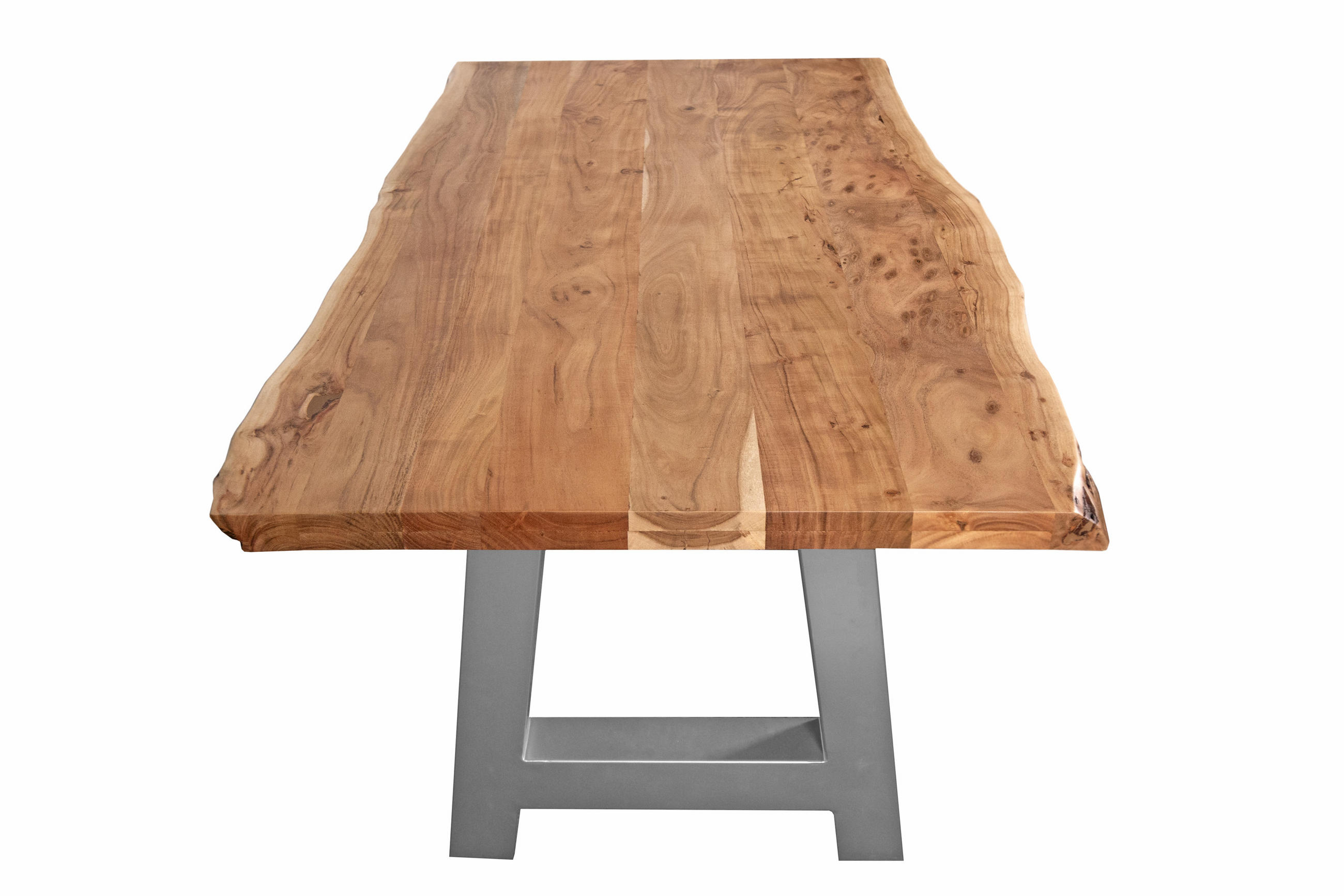 Thumbnail - SAM Esstisch, Beige, Holz, Echtholz,Akazie, Rechteckig,Quadratisch, A-Form, 200x77x100 cm, Esszimmer, Tische, Esstische