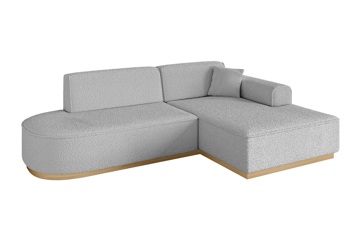 Altdecor Ecksofa Hellgrau 232x165 cm