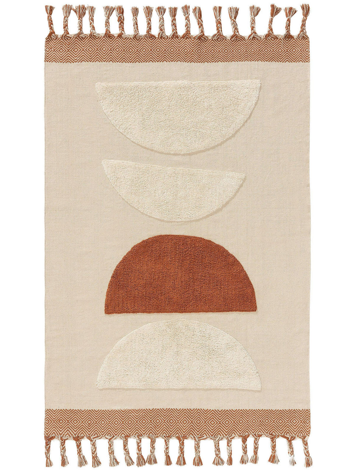 BAUMWOLLTEPPICH Gibson Orange 200x300 cm - Orange, Textil (200/300cm) - benuta Pop