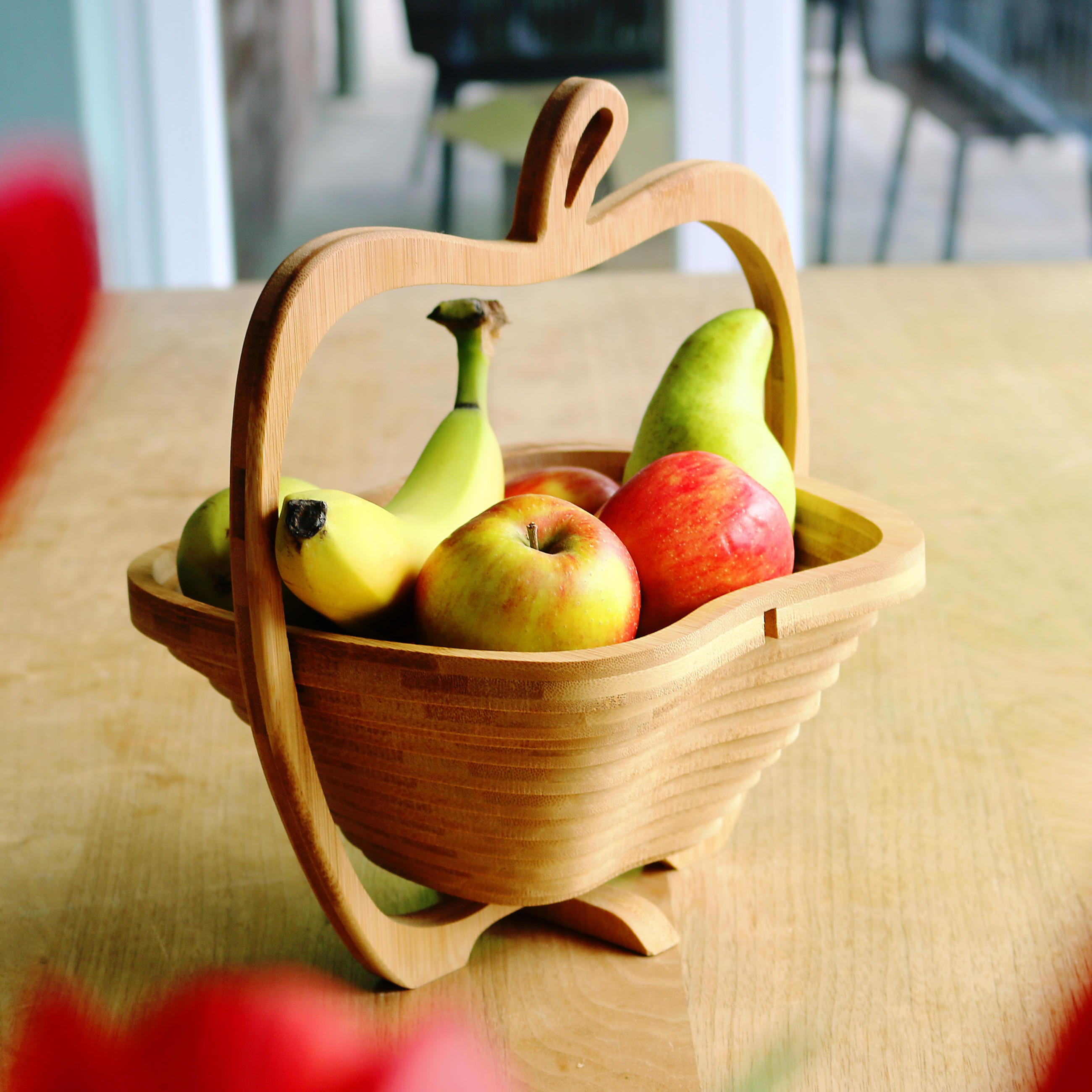 OBSTKORB, Bambus - Braun, Holz (30cm) - bremermann