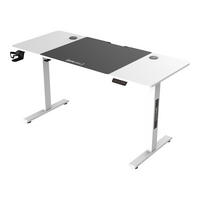 COMPUTERTISCH Stryn - Weiß Hochglanz, Metall (60/140/117cm) - pro.tec