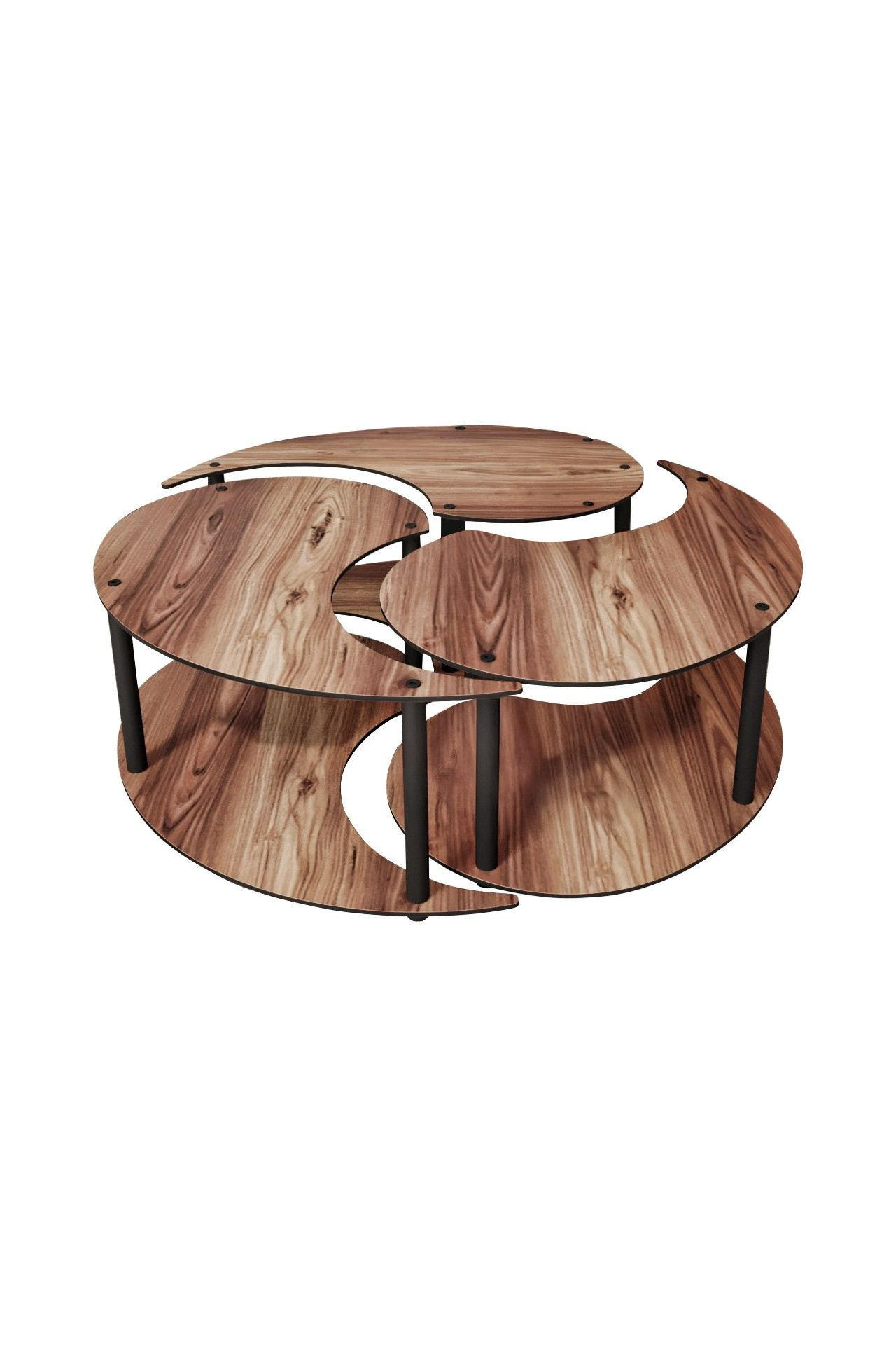 Habitat Garten Couchtisch Braun 70x38x70 cm