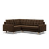 ECKSOFA LINKS MIT SCHLAFFUNKTION BLANK, Braun - Braun, Textil (223/172cm) - Mebligo