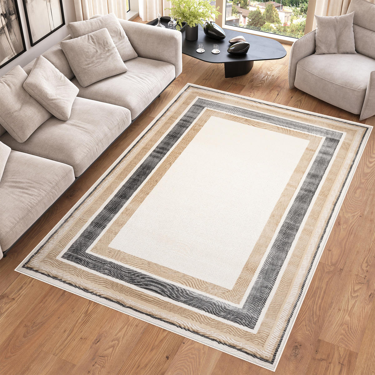 TEPPICH HERA Creme 140/200 cm - Creme, Textil (140/200cm) - Tapiso