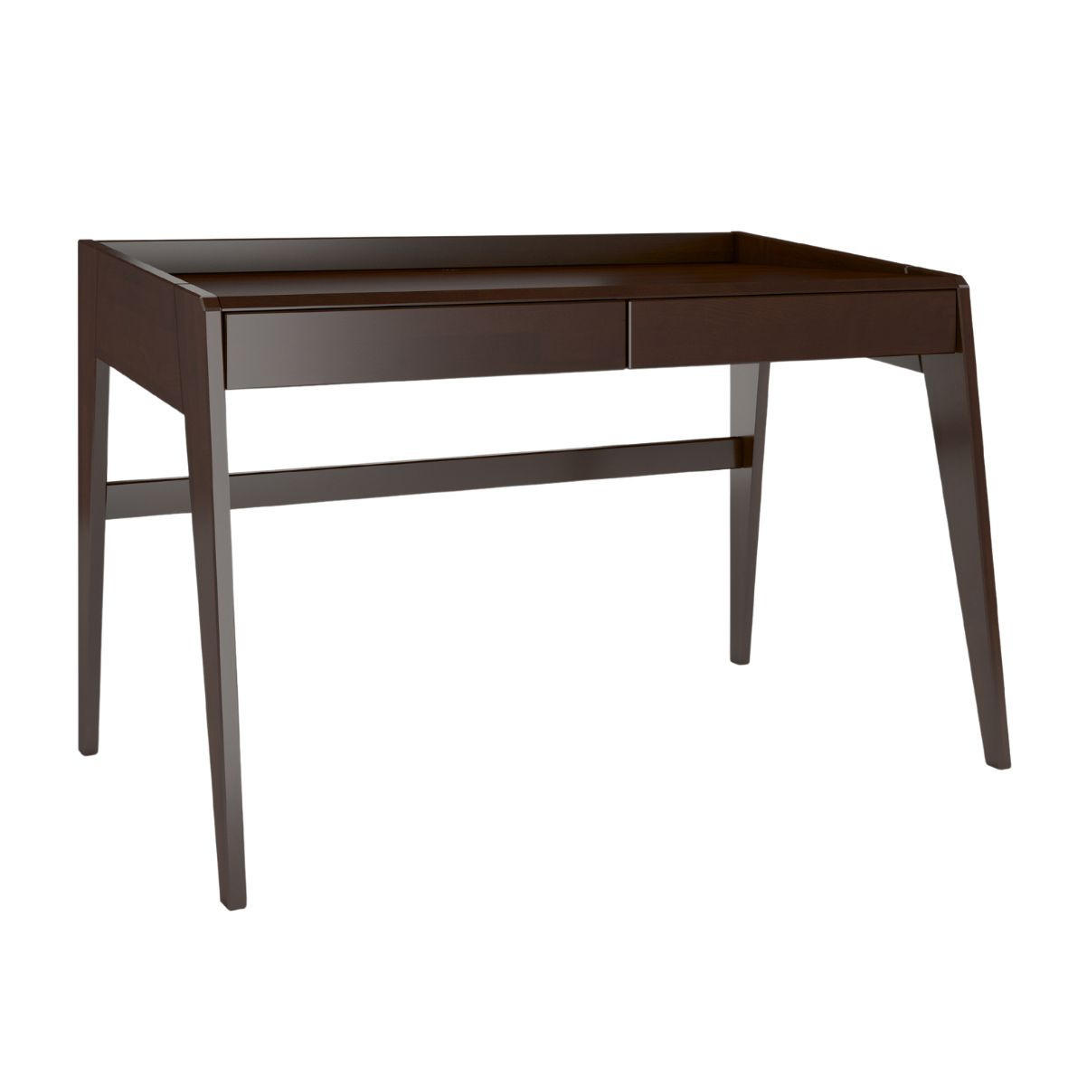 SCHREIBTISCH Lisa, 125/70/81 cm in Palisanderfarbe, Buchenholz - Wengefarben, Holz/Buchenholz (70/125/81cm) - Visby