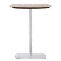 BISTROTISCH - Holzwerkstoff / Metall - Eichefarben/Weiß, Holzwerkstoff/Metall (60/60/74cm) - home24